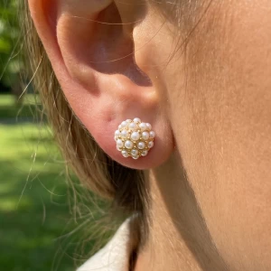 Mini Pearl Cluster Ball Stud Earrings