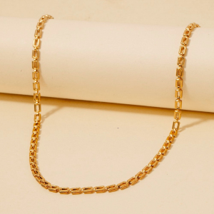 Stainless Steel Dainty Square Classic Chain Necklace
