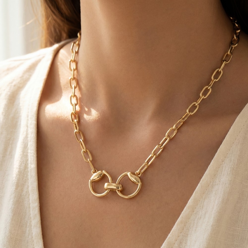 Adjustable Chain Link Chain Necklace