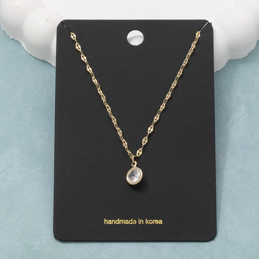 Small Cz Pendant Necklace