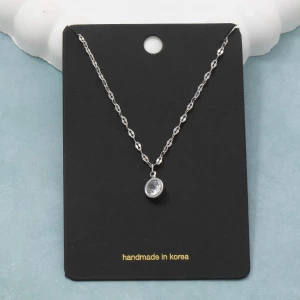 Small Cz Pendant Necklace
