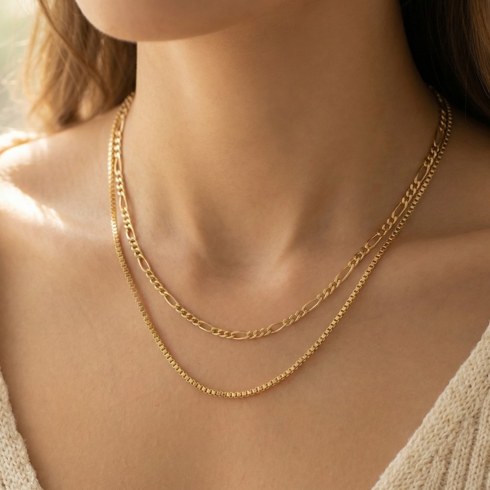 Double Layer Chian Necklace