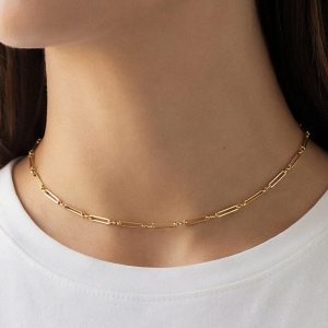 Paperclip Chain Link Necklace