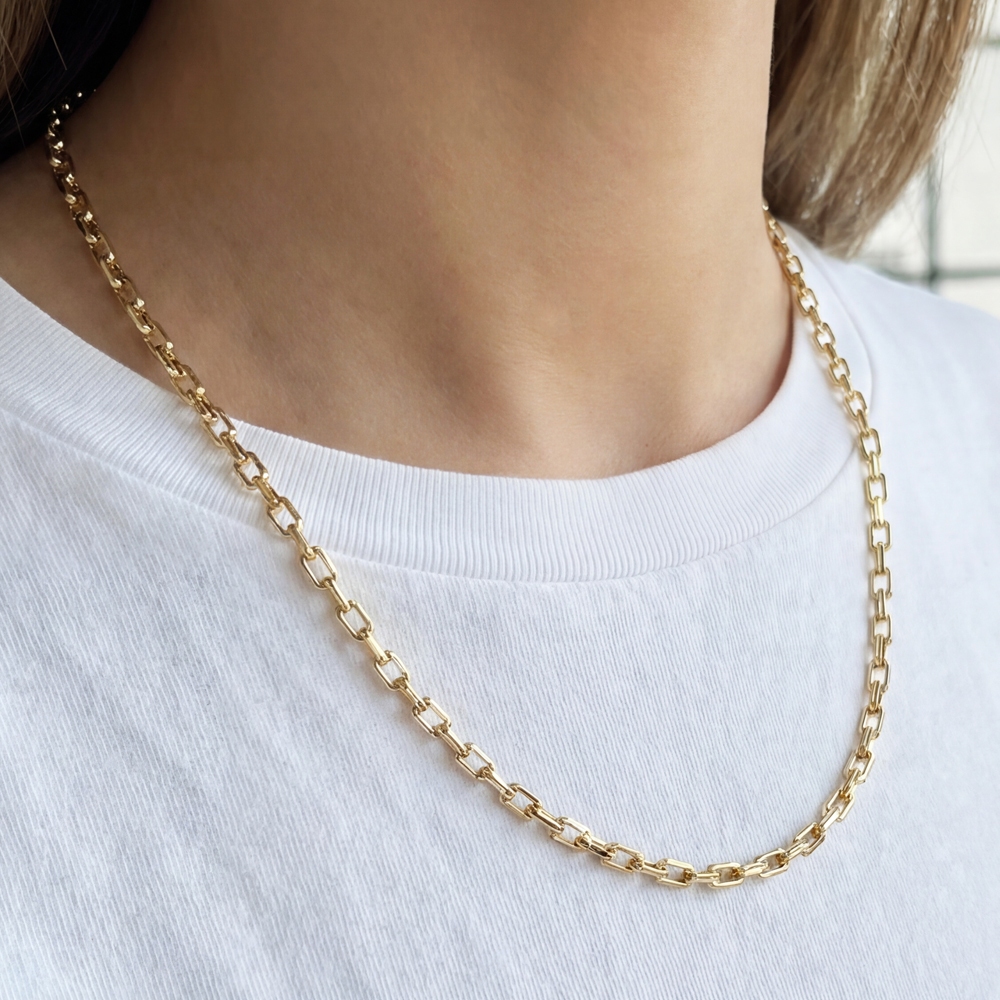 Cable Chain Link Necklace