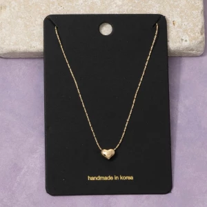 Mini Puffy Heart Pendant Necklace