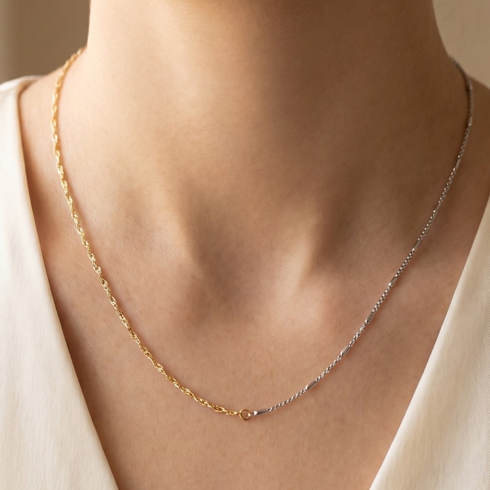 Twisted Rope Chain Necklace