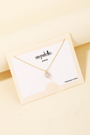Rhinestone Heart Pendant Necklace