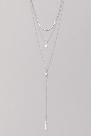 Layered Pendant Choker Necklace