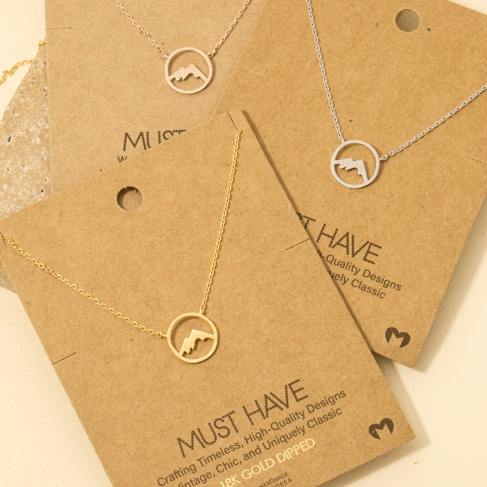 Mountain Range Pendant Necklace