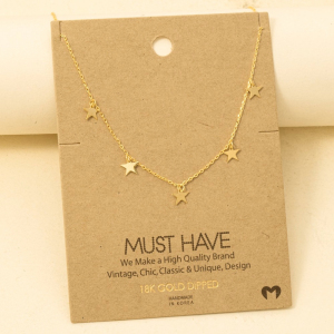 Multi Mini Star Charm Necklace