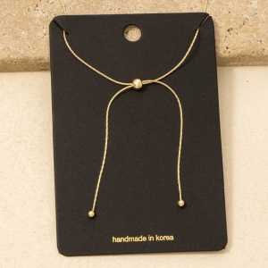 Dainty Chain Adjustable Knot Necklace