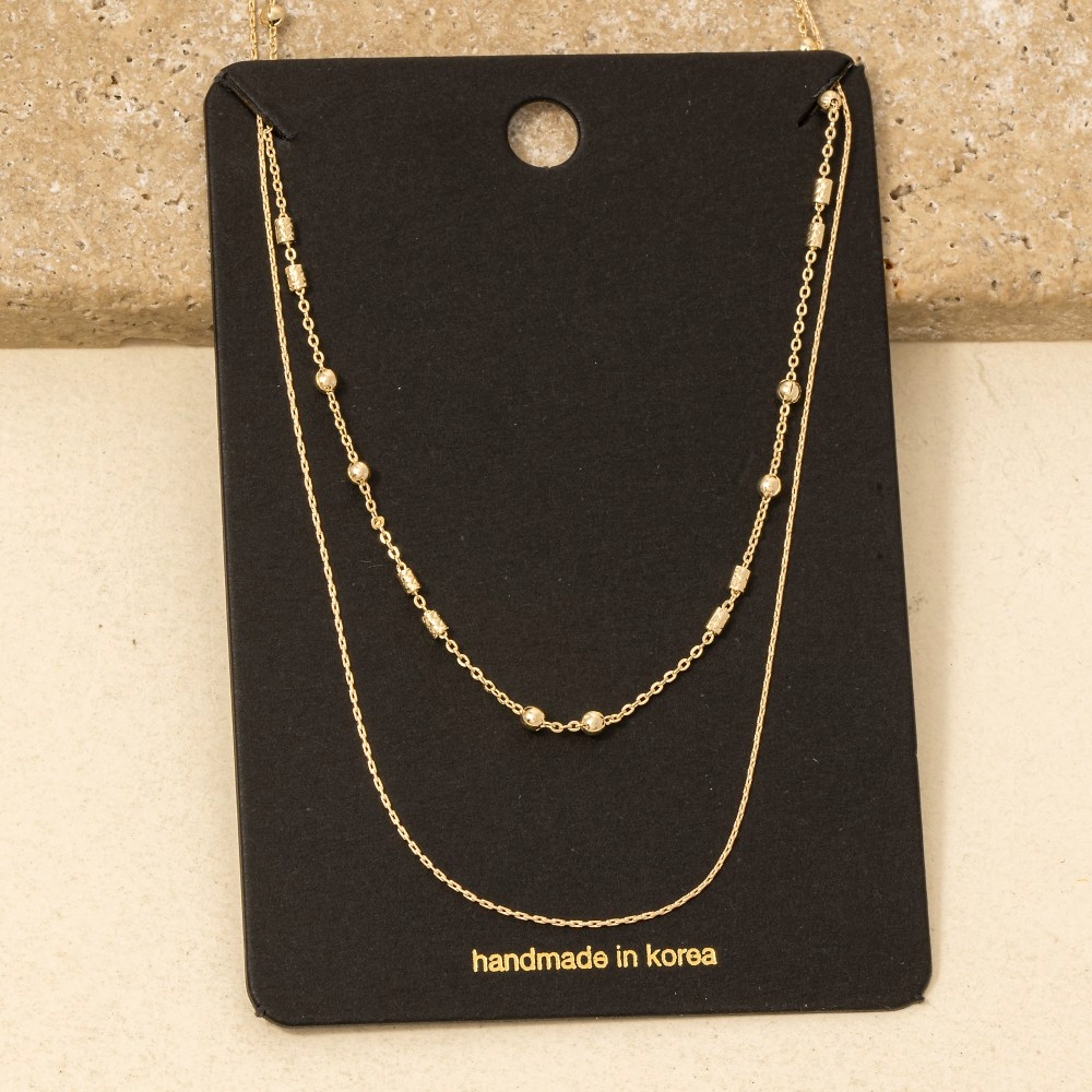 Dainty Layered Classic Chain Necklace