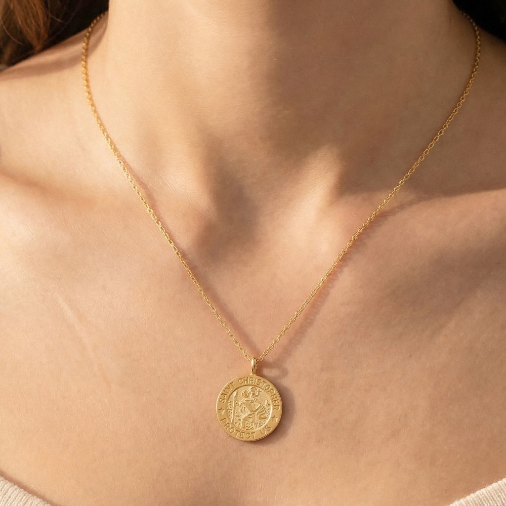 Mini Saint Christopher Necklace