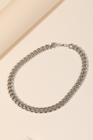 Thick Curb Chain Choker Necklace