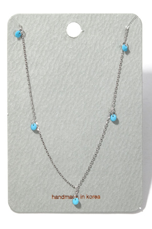 Dainty Beaded Chain Necklace