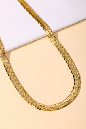 Bulky Herringbone Choker Necklace