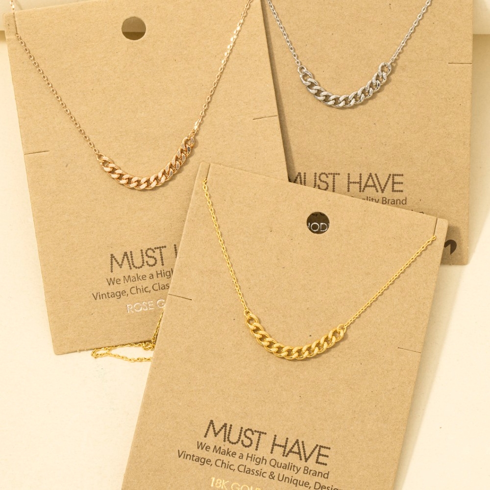 Chain Link Charm Necklace