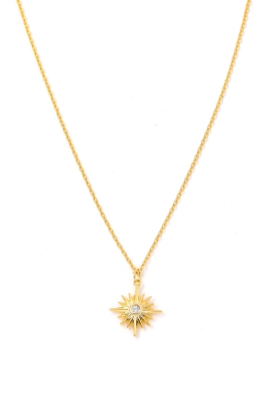 North Star Pendant Chain Necklace