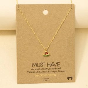 Mini Watermelon Pendant Necklace