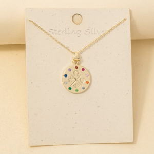 Sterling Silver Coin Charm Necklace