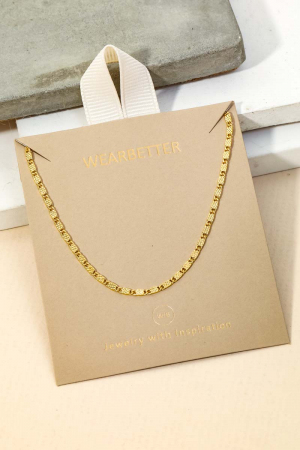 Dainty Lock Chain Link Necklace