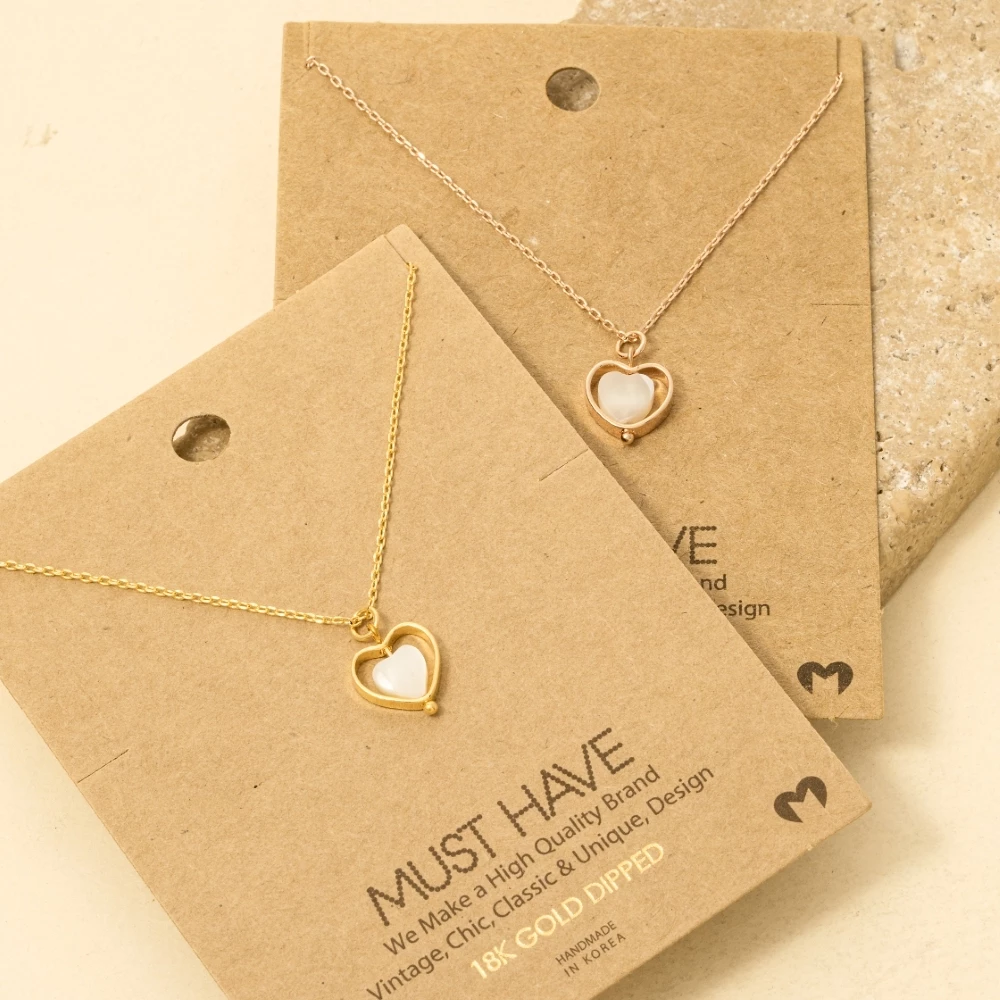 Layered Heart Pendant Necklace