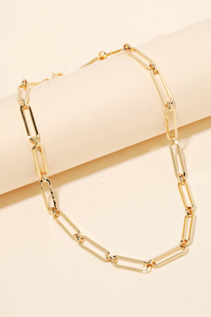 Oval Chain Link Necklace