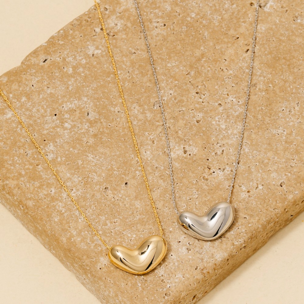 Bubble Heart Pendant Necklace