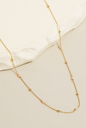 Mixed Station Beaded Chain Necklace
