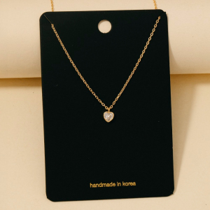 Cz Heart Pendant Necklace