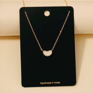 Puffy Acrylic Heart Pendant Necklace