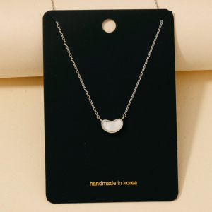 Puffy Acrylic Heart Pendant Necklace