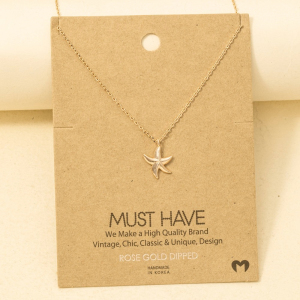 Gold Dipped Star Pendant Necklace