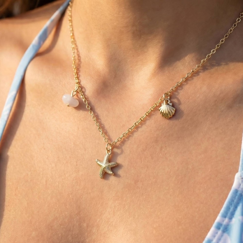 Sealife Starfish Charms Necklace