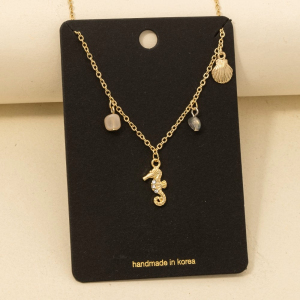 Sealife Sea Horse Charms Necklace