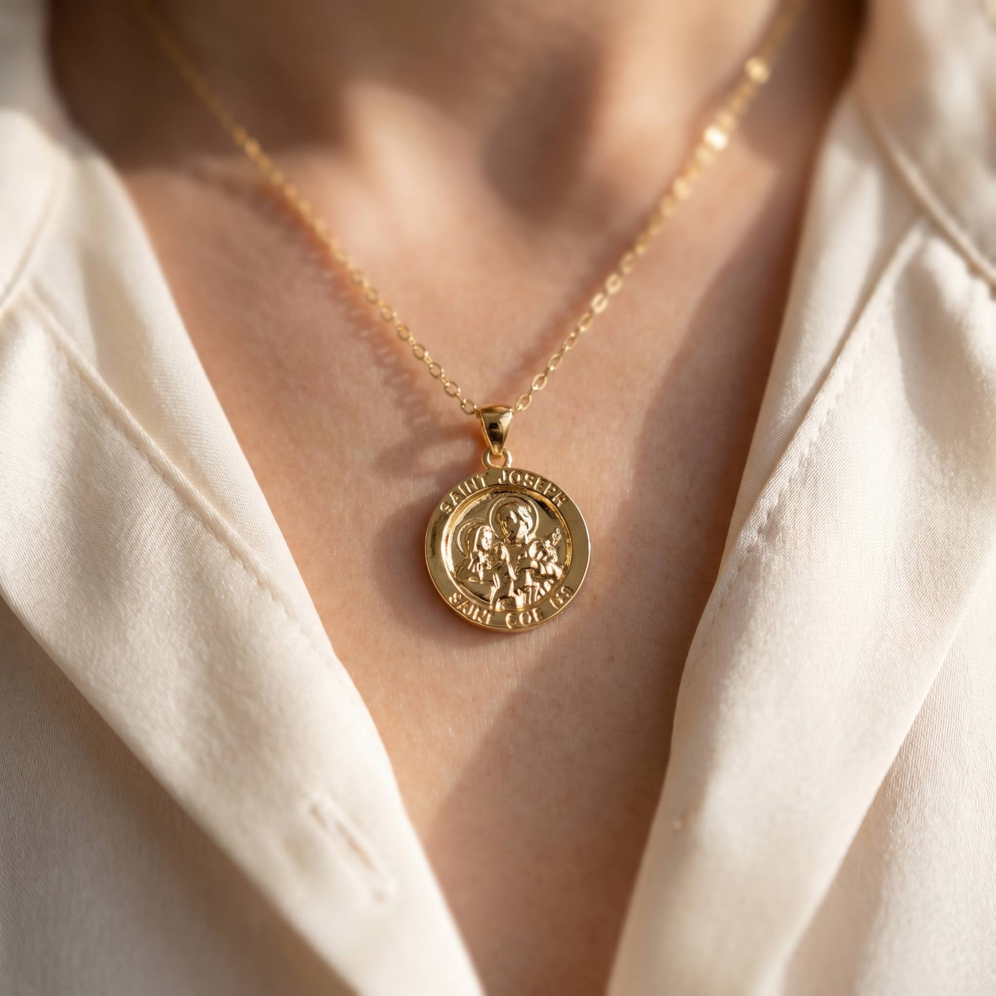 St Joseph Pendant Necklace