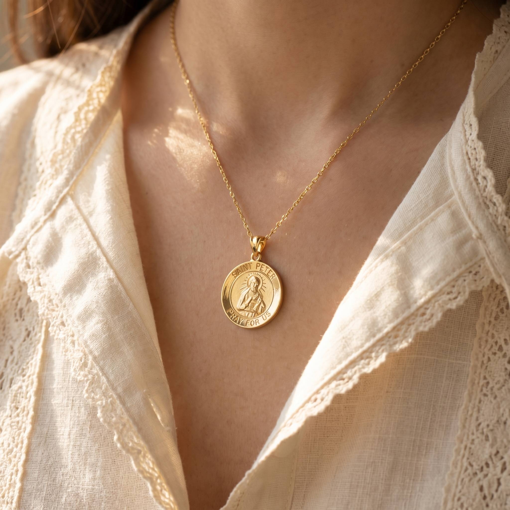 St Peter Pendant Necklace