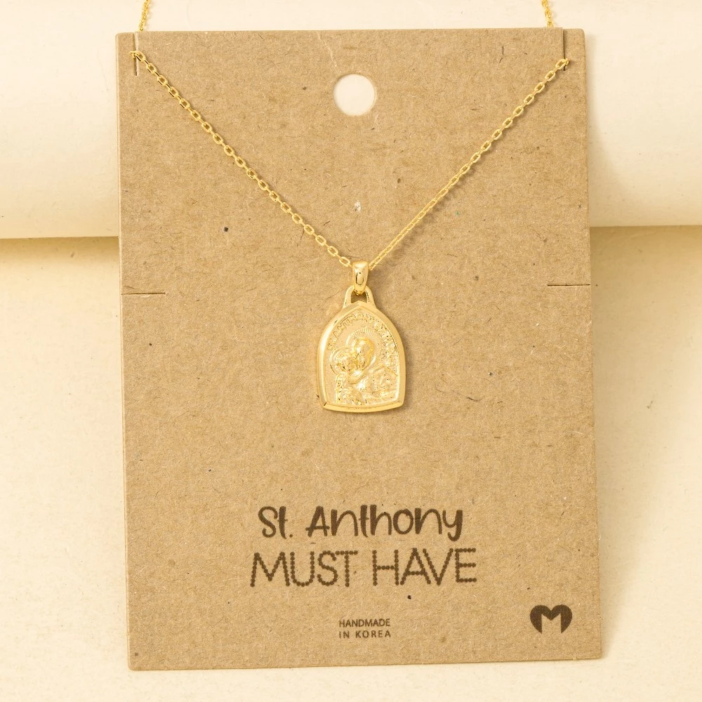 St Anthony Pendant Necklace