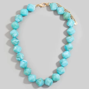 Irregular Marble Resin Beaded Necklace