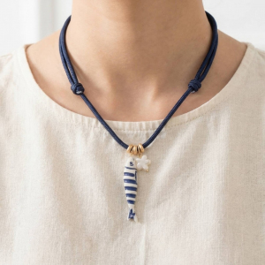 Sea Life Charms Cord Necklace