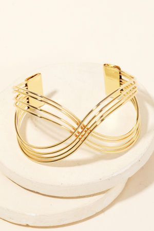 Multi Strand Twist Cuff Bracelet