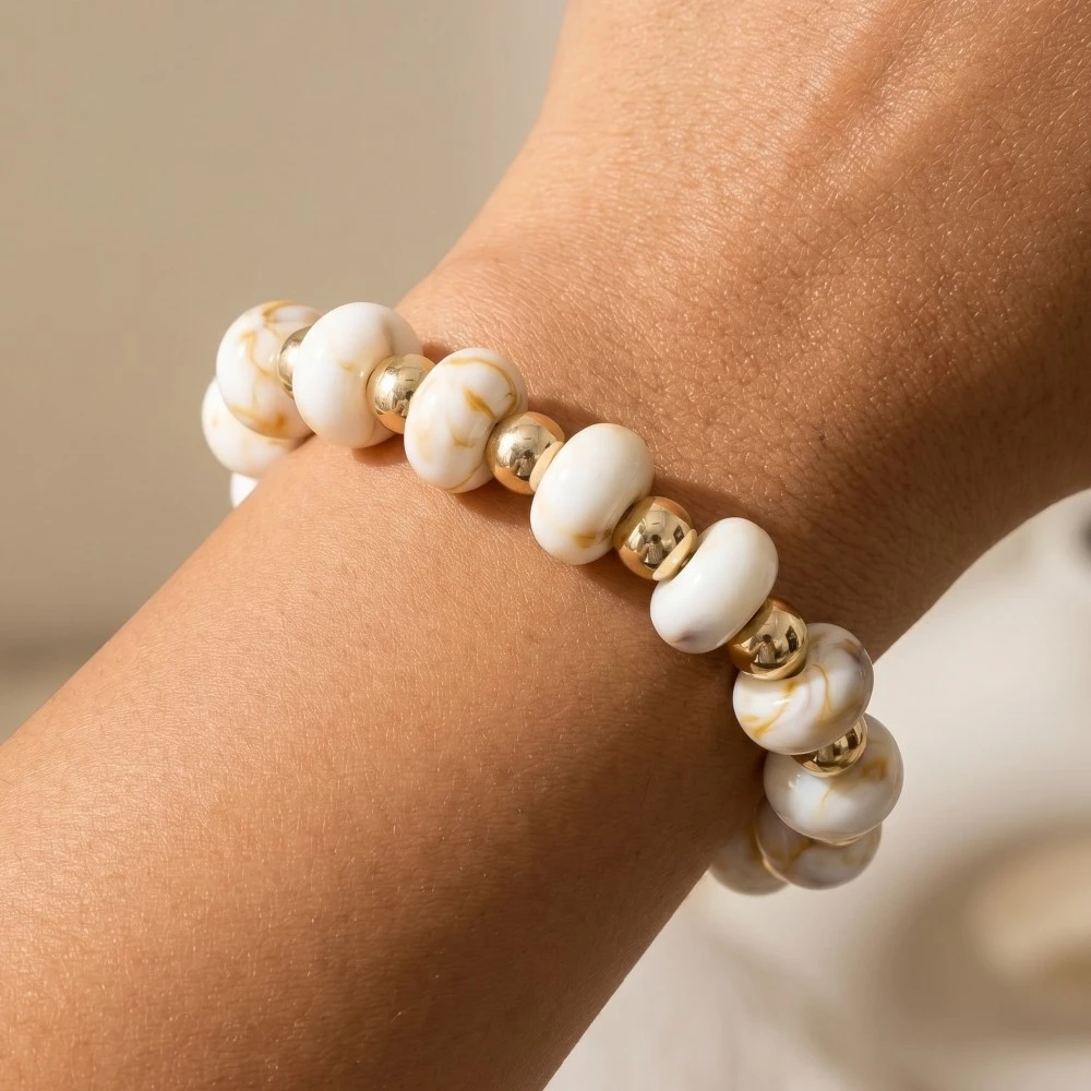 Assorted Resin Beads Stretch Bracelet