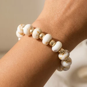 Assorted Resin Beads Stretch Bracelet