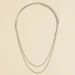Dainty Layered Double Chain Necklace