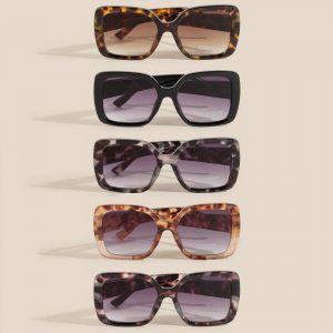 Tortoise Tortoise Square Sunglasses Set