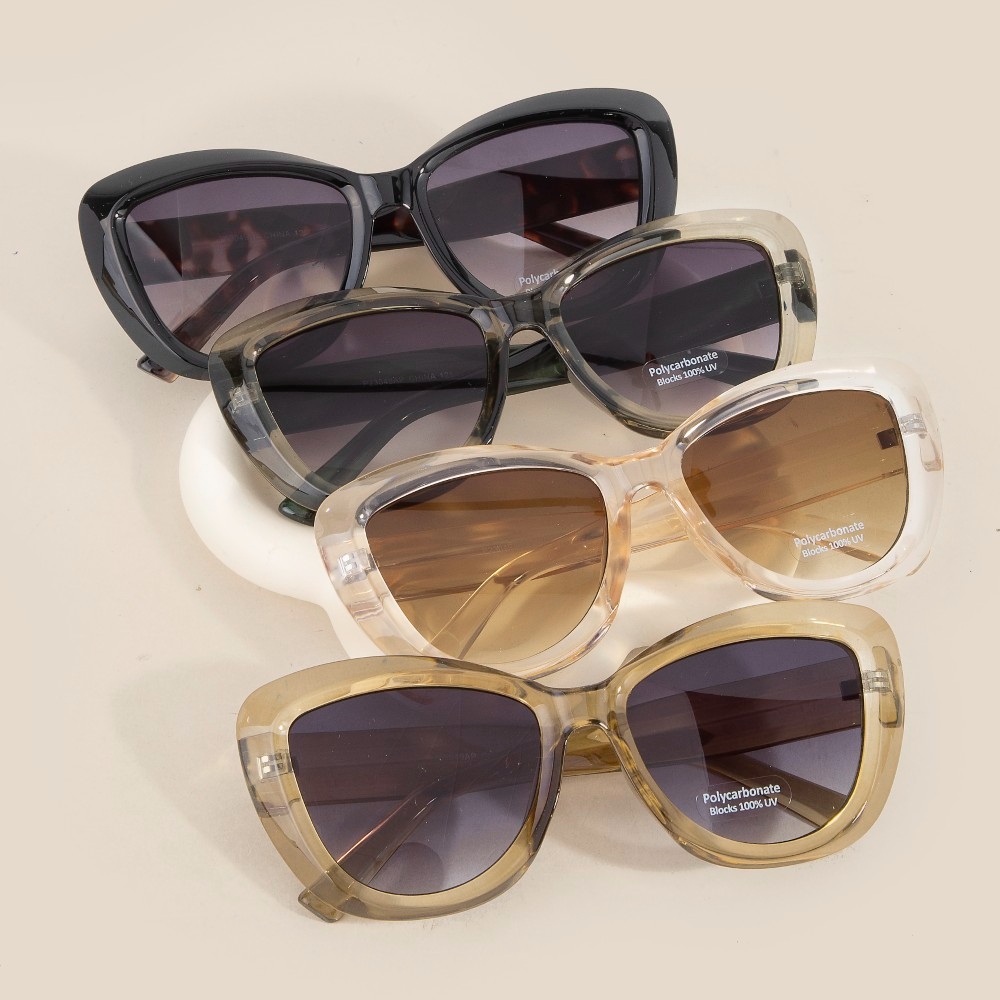 Large Cat Eye Sunglasses Set