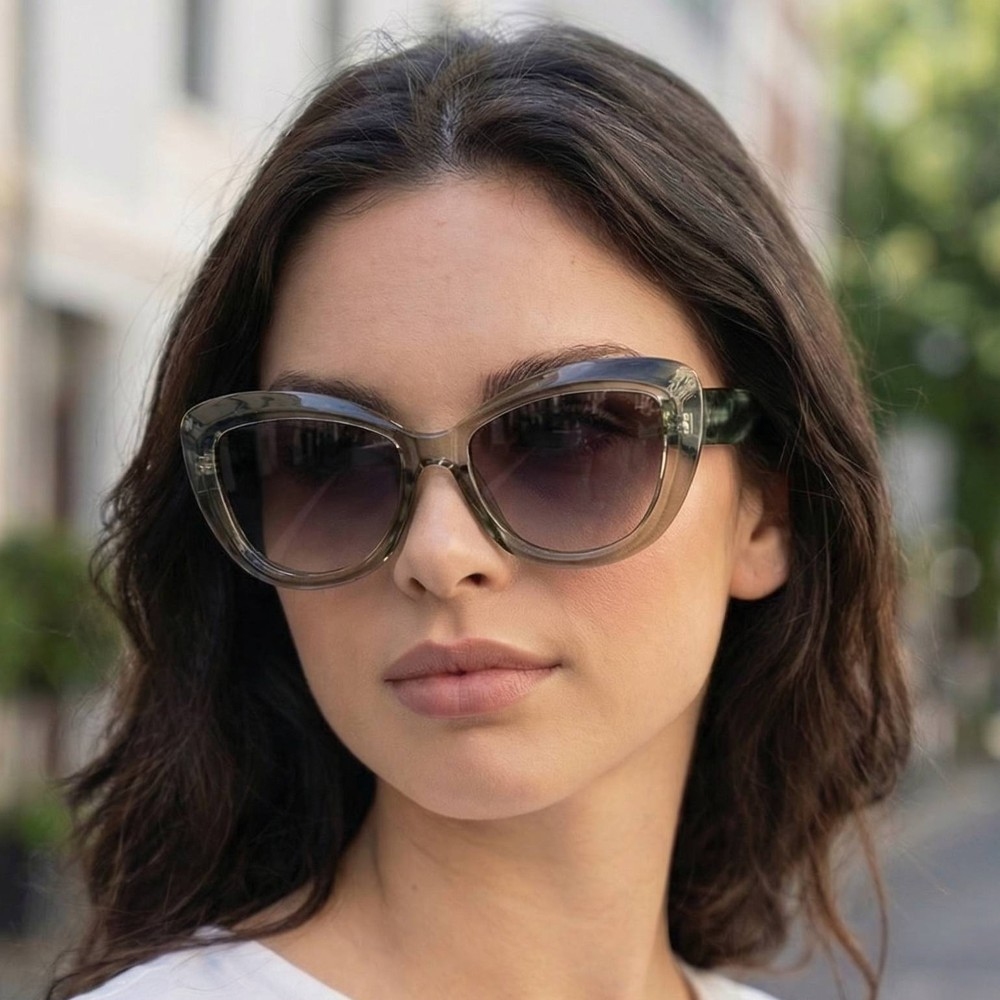 Large Cat Eye Sunglasses Set