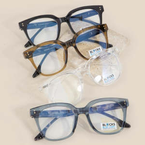 Gradient Frame Blue Light Filter Glasses Set
