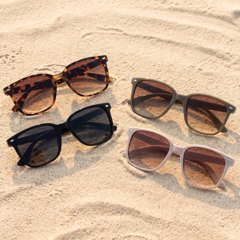 Classic Oversized Square Frame Sunglasses