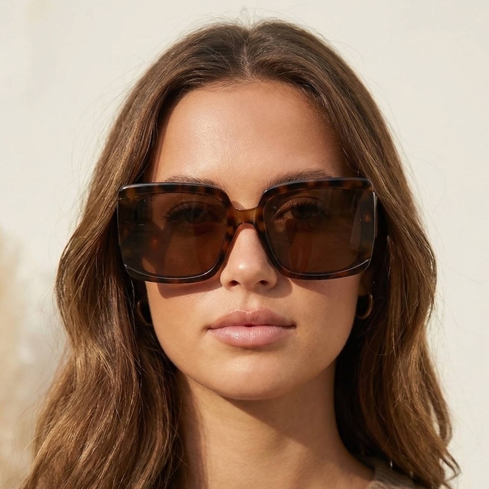 Acetate Square Fashion Sunglasses Set